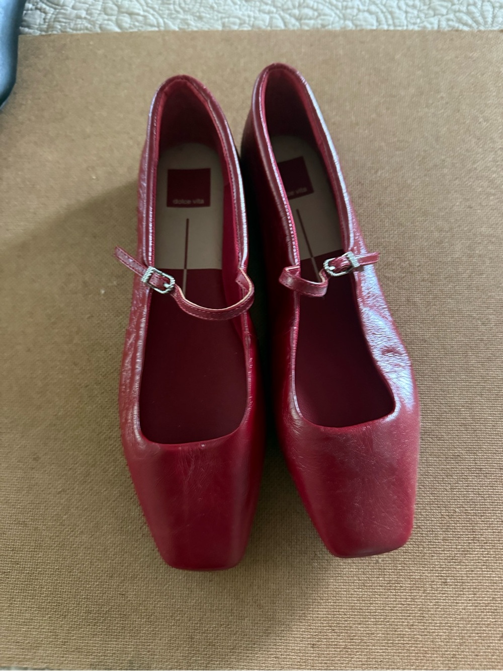 Dolce Vita Red Mary Jane Flats